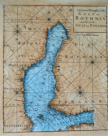 A General Draught of the Gulf of Bothnia and Part of the Gulf of Finland.